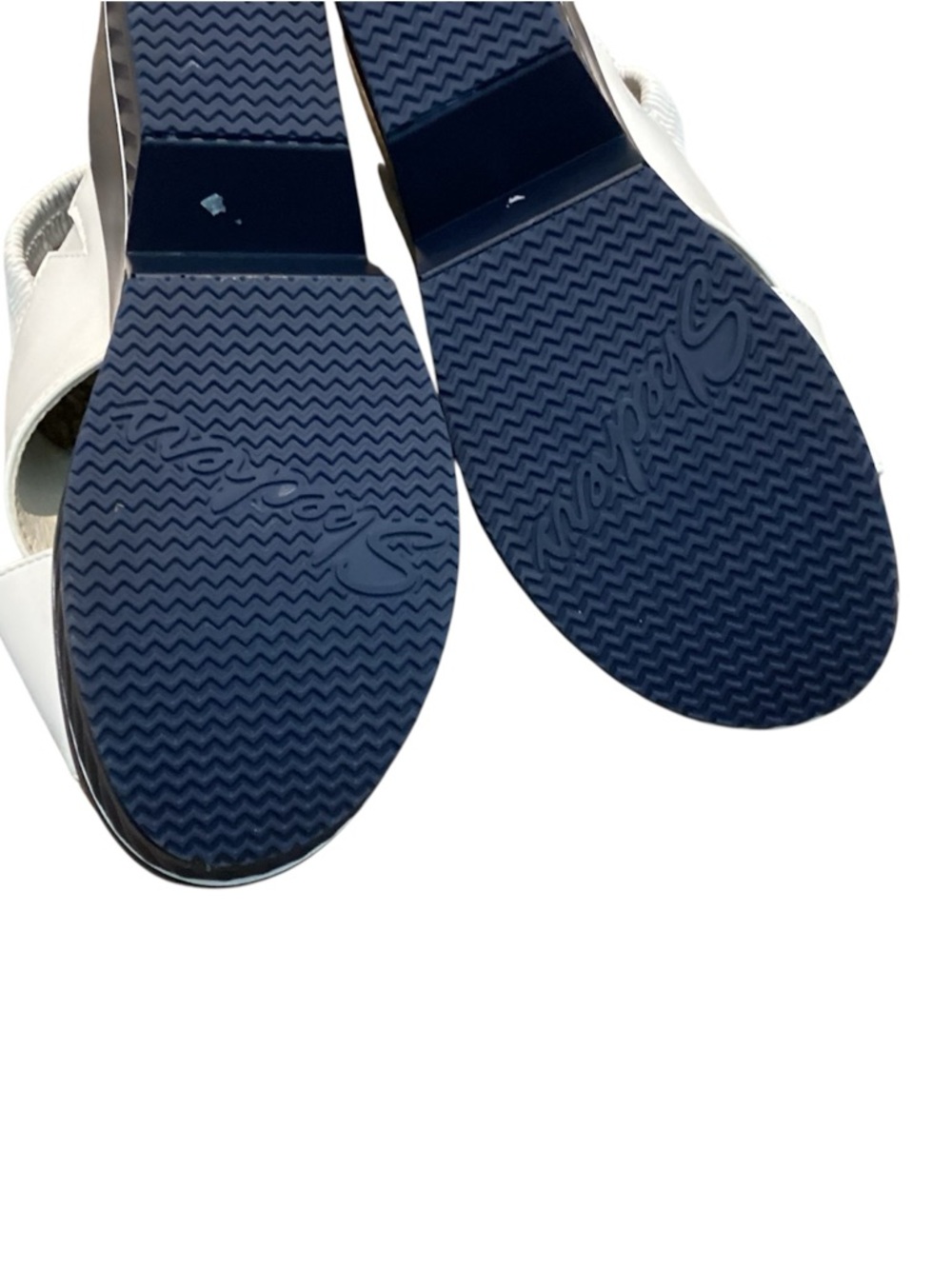 Skechers White Crisscross Platform Slingback Sandals - Picture 8 of 9